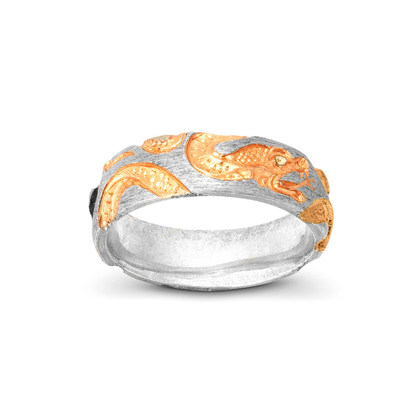 Castro - 3 Serpents Ring - (Gold)