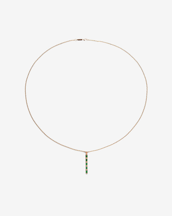 Suzanne Kalan - Women's Emerald Baguette Necklace - (Yellow Gold)