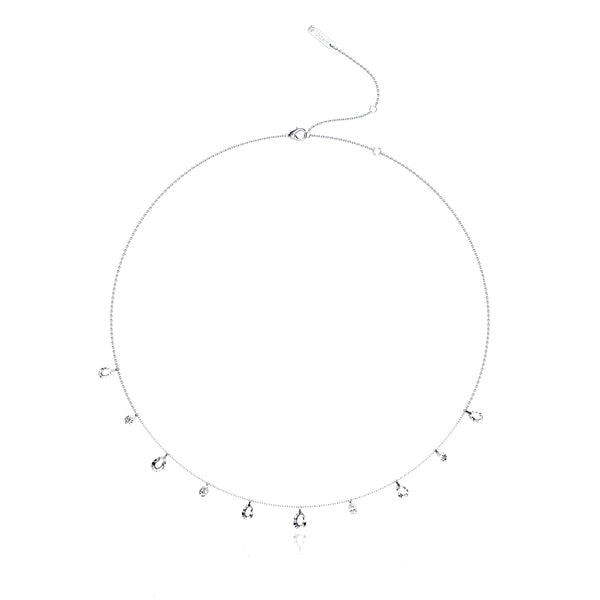 Unsaid - Tear Diamond Charm Necklace - (Diamond)