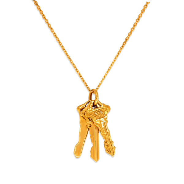 Alabaster Industries - Men's Relic Key Necklace - (Gold)