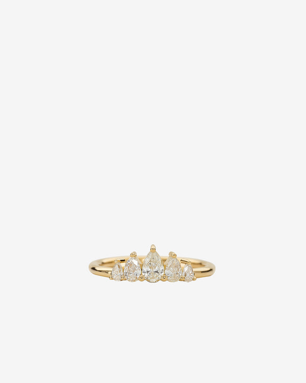 Artëmer - Unique Pear Diamond Engagement Ring - (Yellow Gold/Diamond)