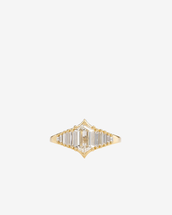 Artëmer - Art Deco Inspired Engagement Ring - (Yellow Gold/Diamond)