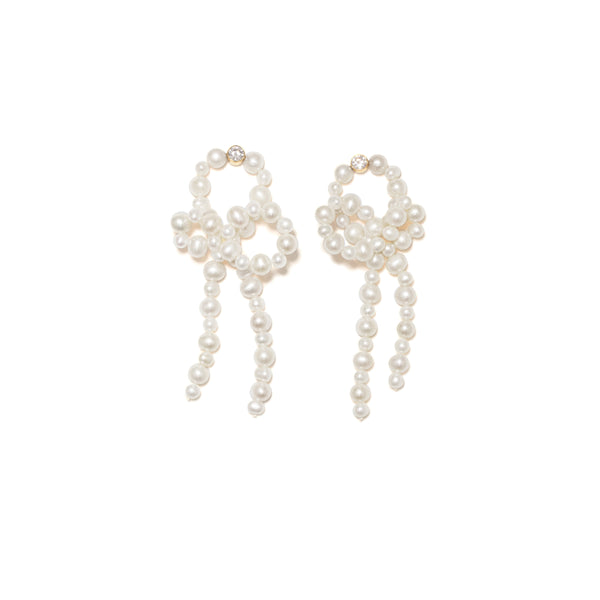 Completedworks - Loop‐the‐Loop Earrings - (Pearl)