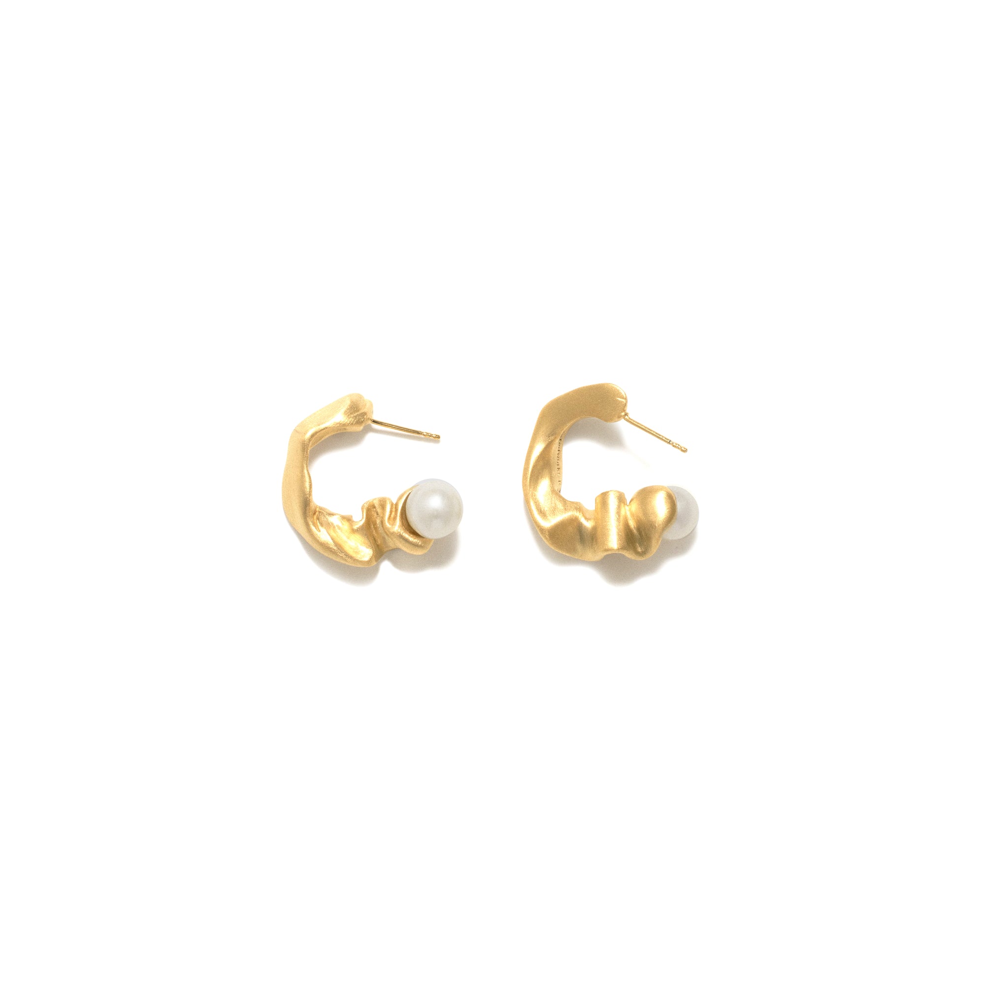 Completedworks - Crumple II Earrings - (Gold) view 1