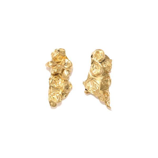 Completedworks - The Bit of Bubble Wrap That Got Stuck in the Vacuum Earrings - (Gold)