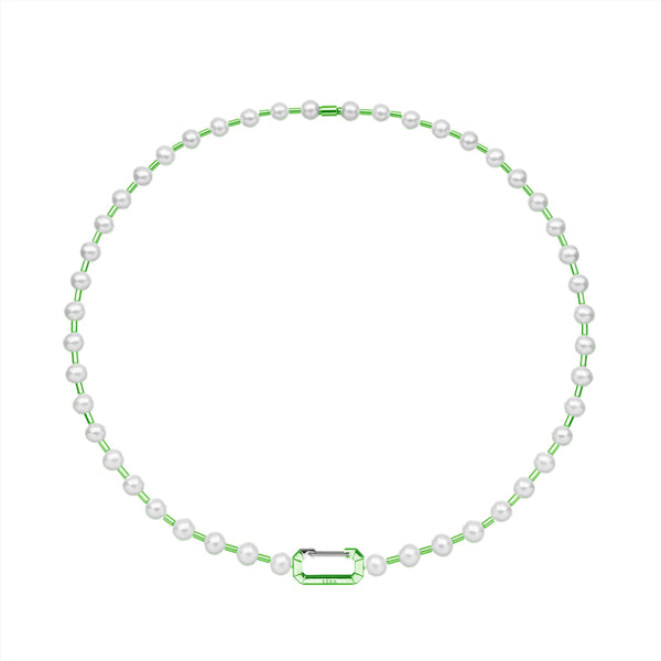 Eera - Vita Pearl Necklace - (Green)
