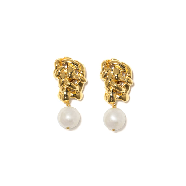 Completedworks - Women's A Shimmer of Possibility Earrings - (Pearl/Gold Vermeil)