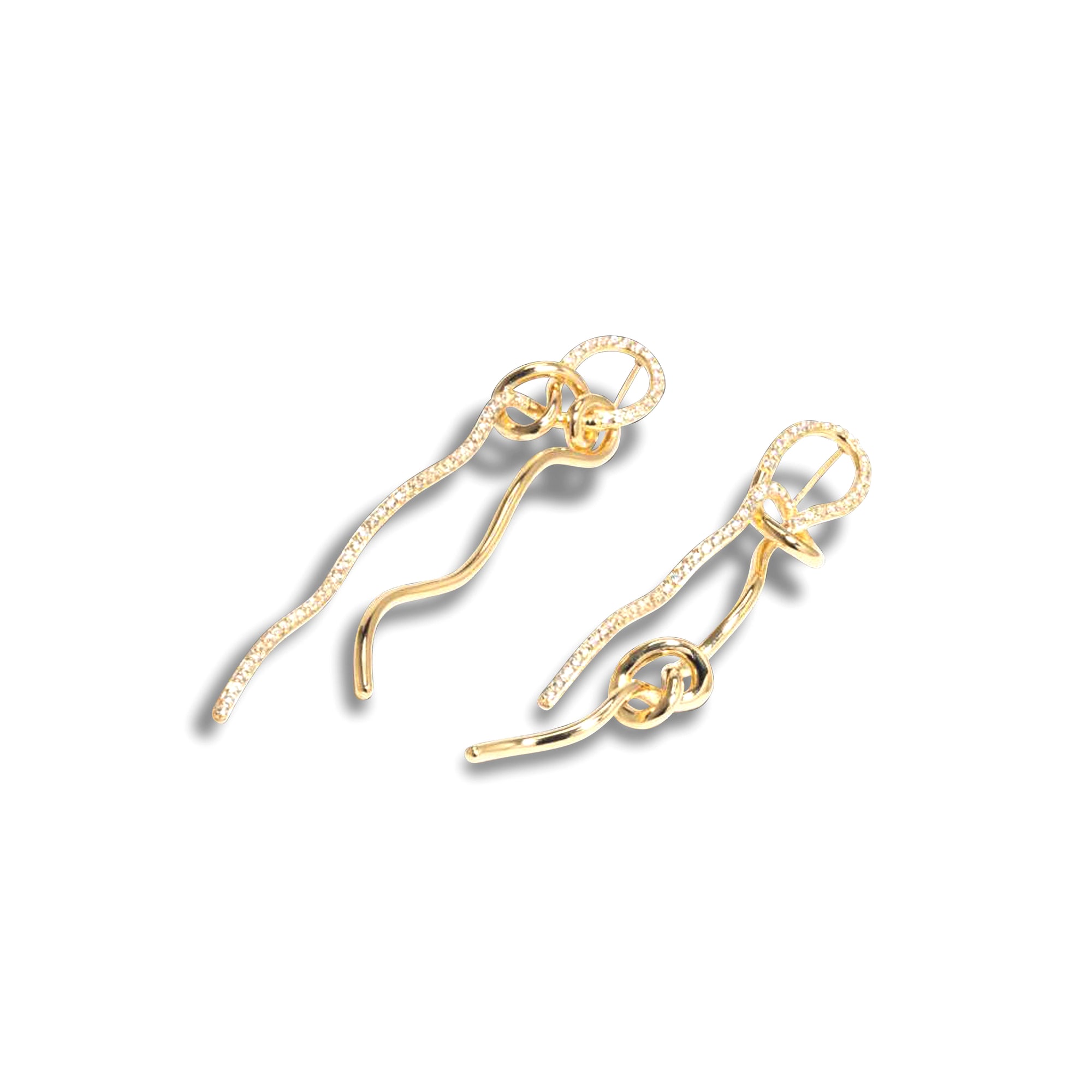 Completedworks - DSM Exclusive Knotted Long Earring - (Yellow Gold) view 2