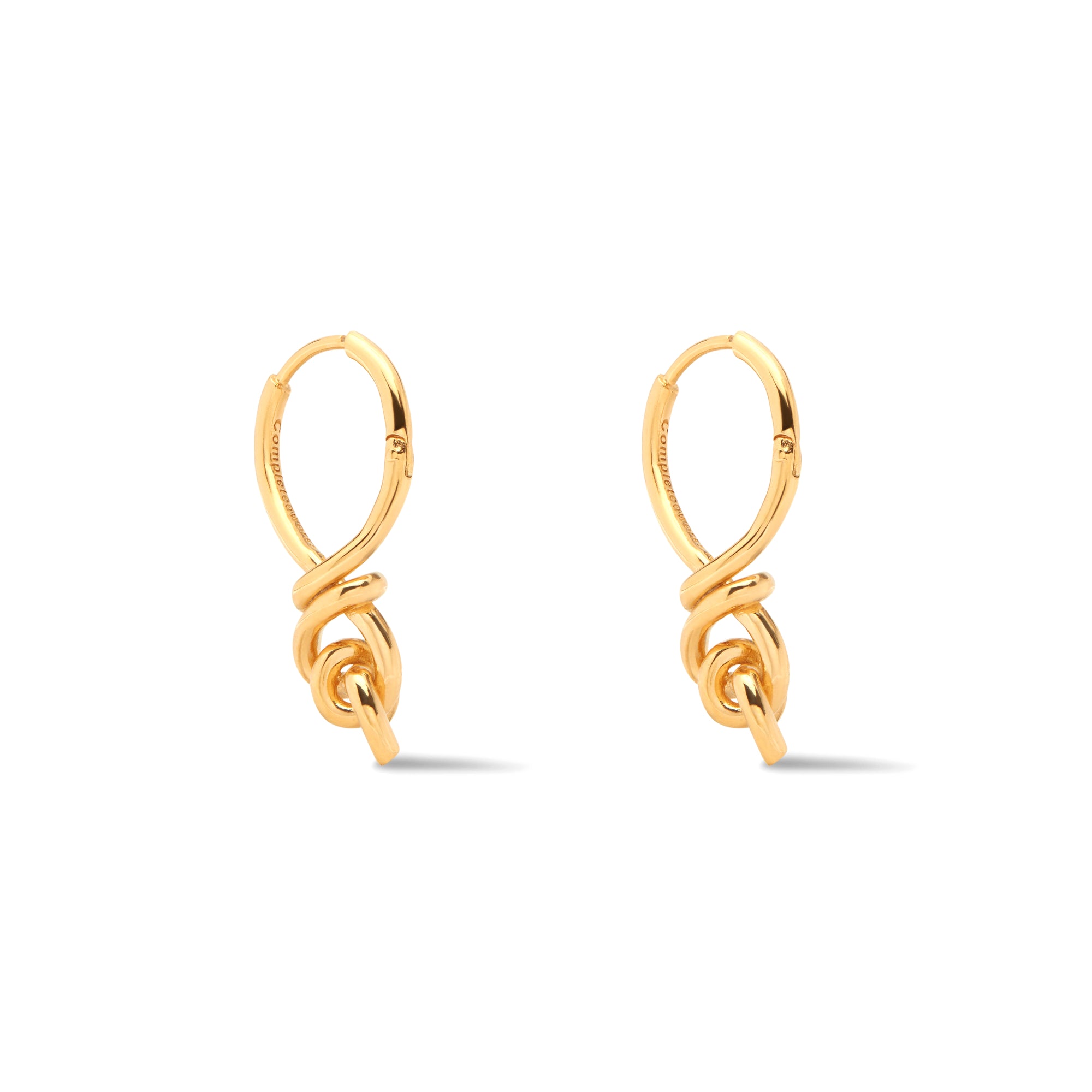 Completedworks - DSM Exclusive Lasso Hoop Earrings - (Yellow Gold) view 2