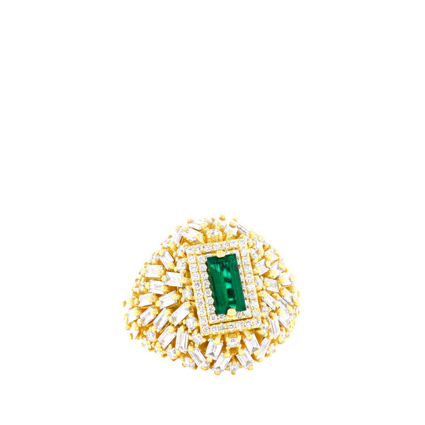 Suzanne Kalan - Emerald Ring - (Yellow Gold)
