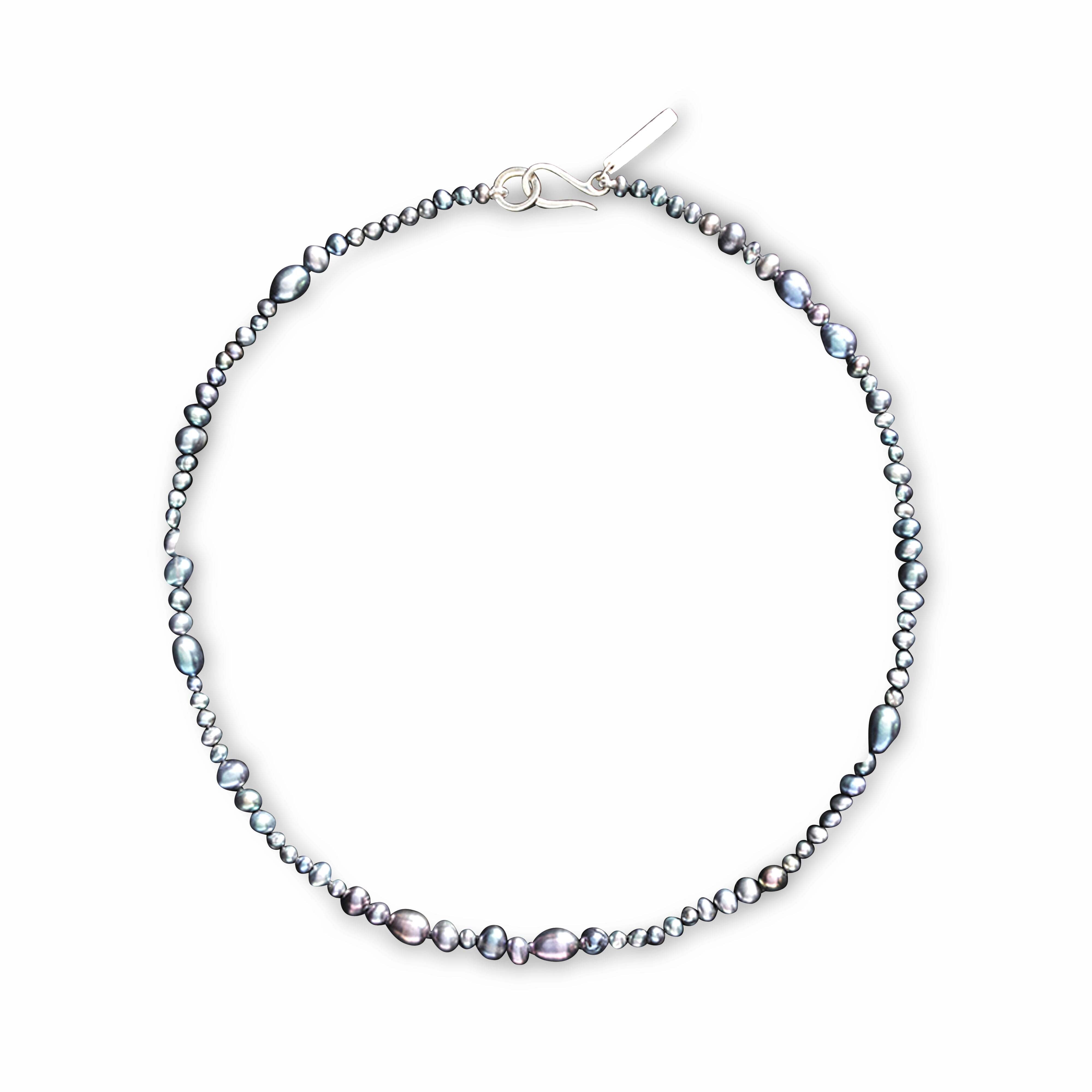 Sophie Buhai: Peacock Pearl Mermaid Necklace (Sterling Silver
