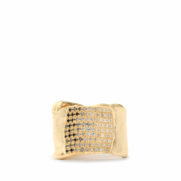 Alice Waese - Faded Pave Satyr Ring - (Gold)
