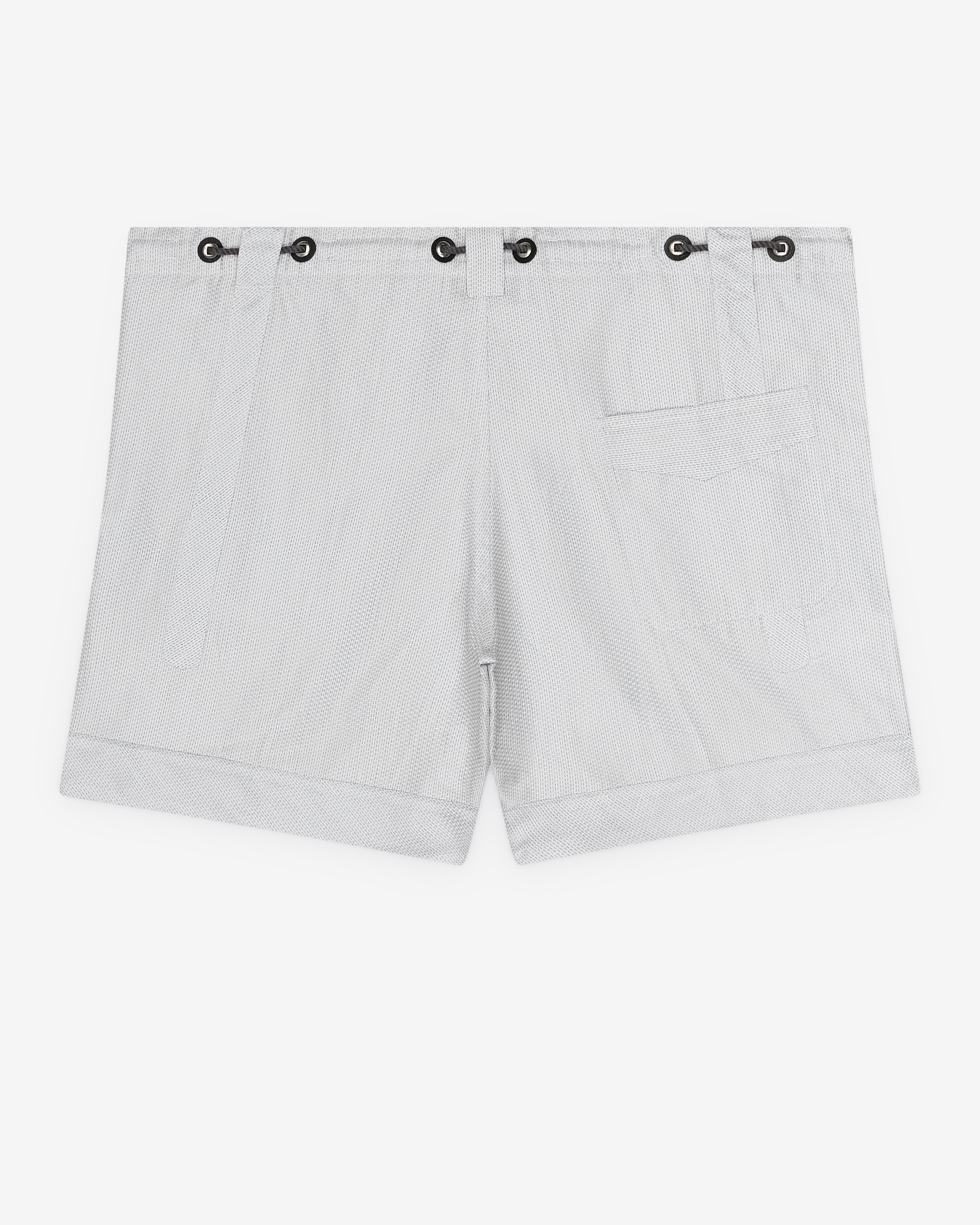 Kiko Kostadinov: Men's Kyan Shorts (White/Navy) | DSMNY E-SHOP