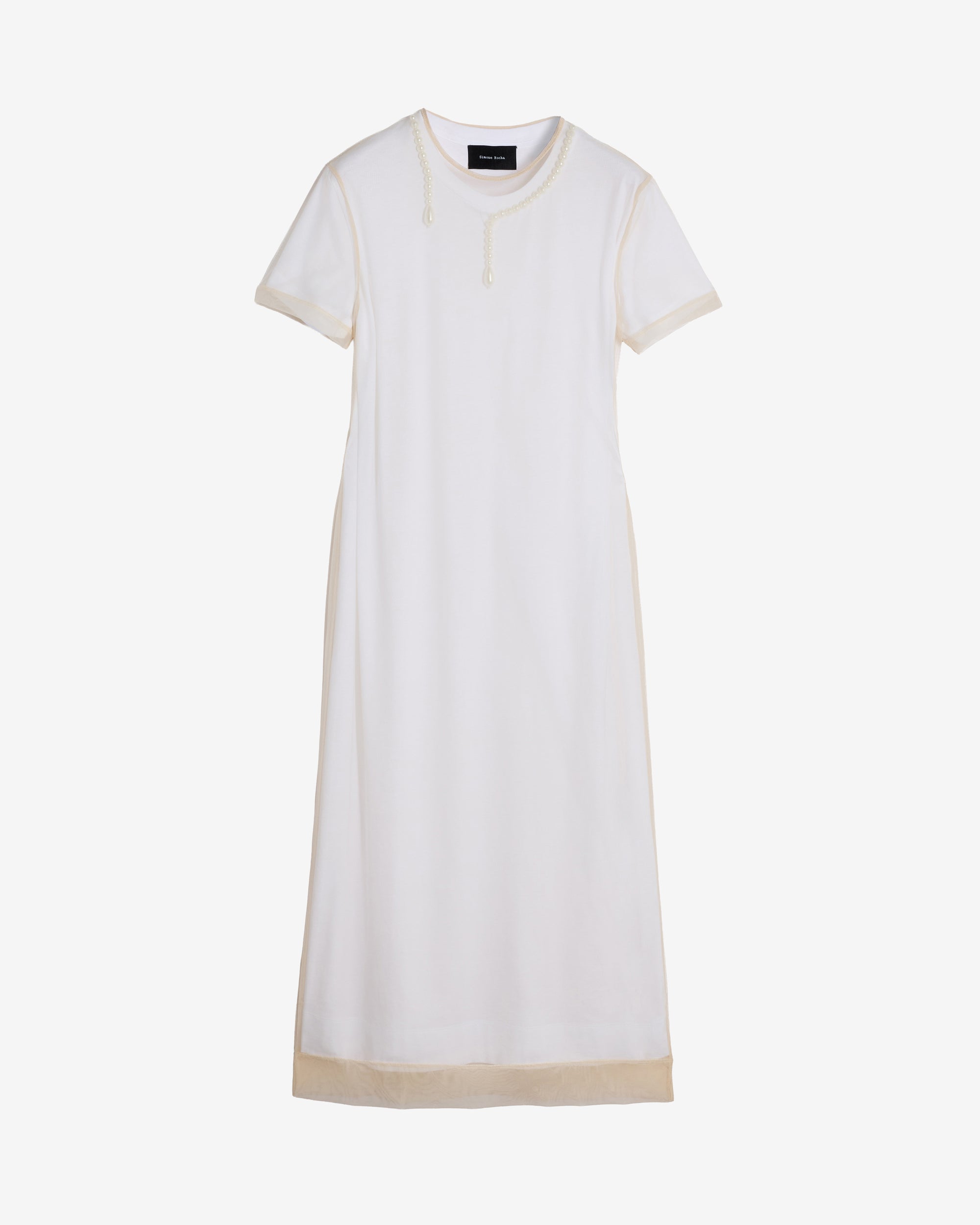 simone rocha white dress & Silver Sculpted Maxi Simone Rocha Comes unlined Simone Rocha Corset A-line Dress