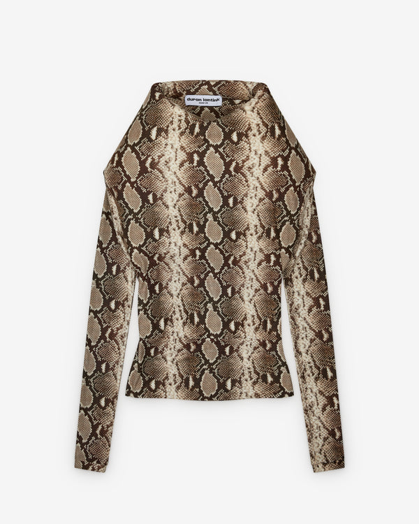 Duran Lantink - Women's Over The Shoulders Jersey Top - (Black)