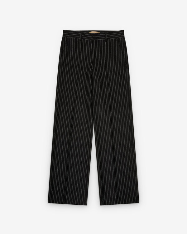 Valentino - Men's Pinstripe Pants - (Black/White)