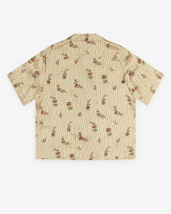 Valentino - Men's Silk Bowling Shirt - (Butter)