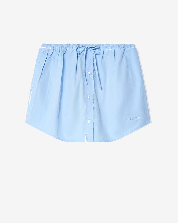 Miu Miu - Women's Mini Skirt - (Blue)