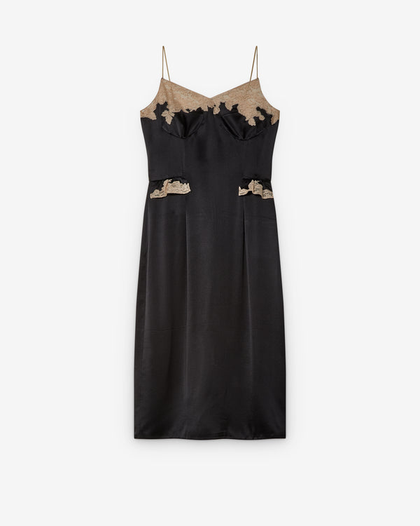 Prada - Women's Lace-Detailed Dress - (Black)