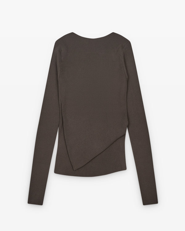Rick Owens - Women's Long Sleeve Babel Top - (Dark Dust)