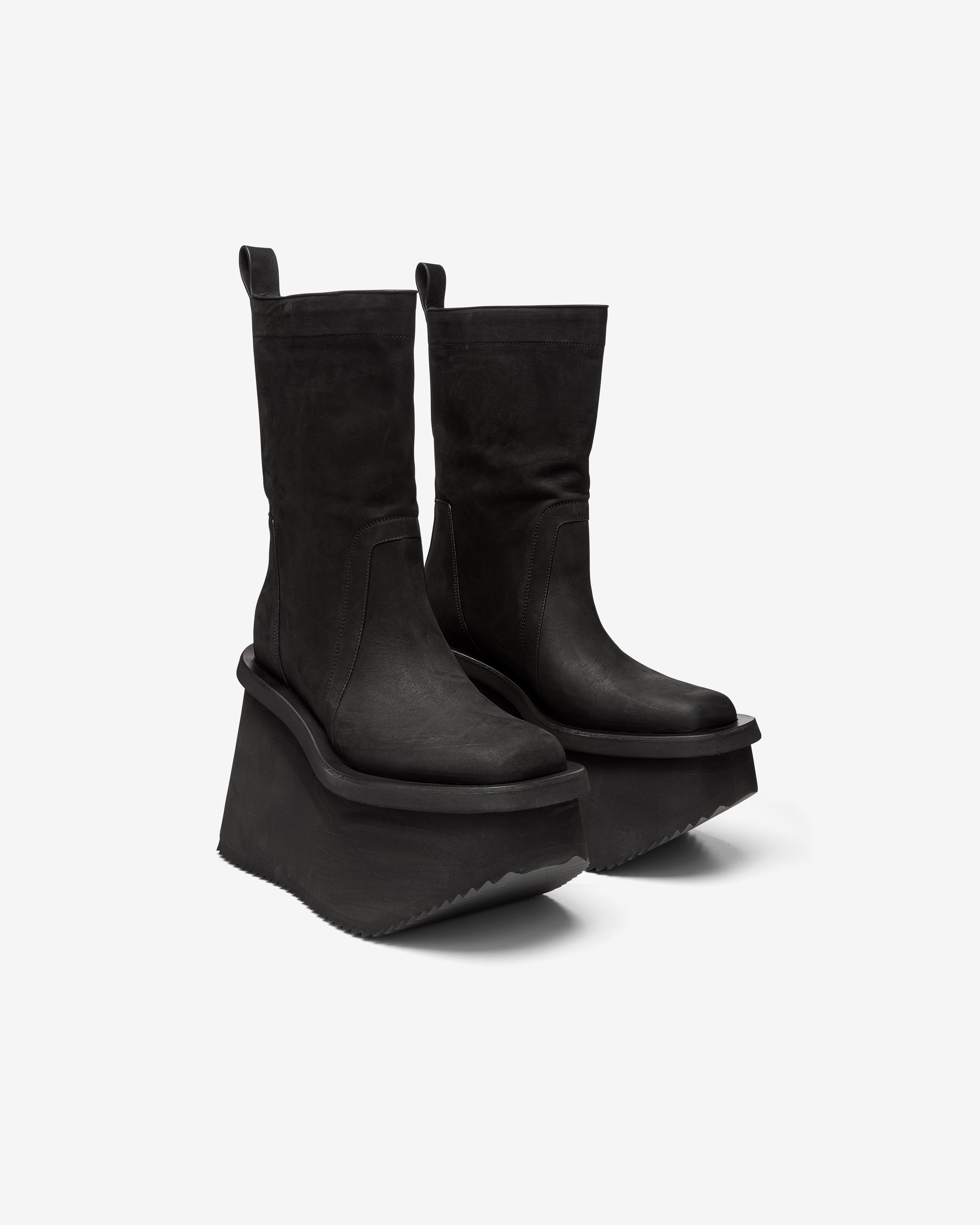 Rick Owens: Men's Factory Boots (Black) | DSMNY E-SHOP