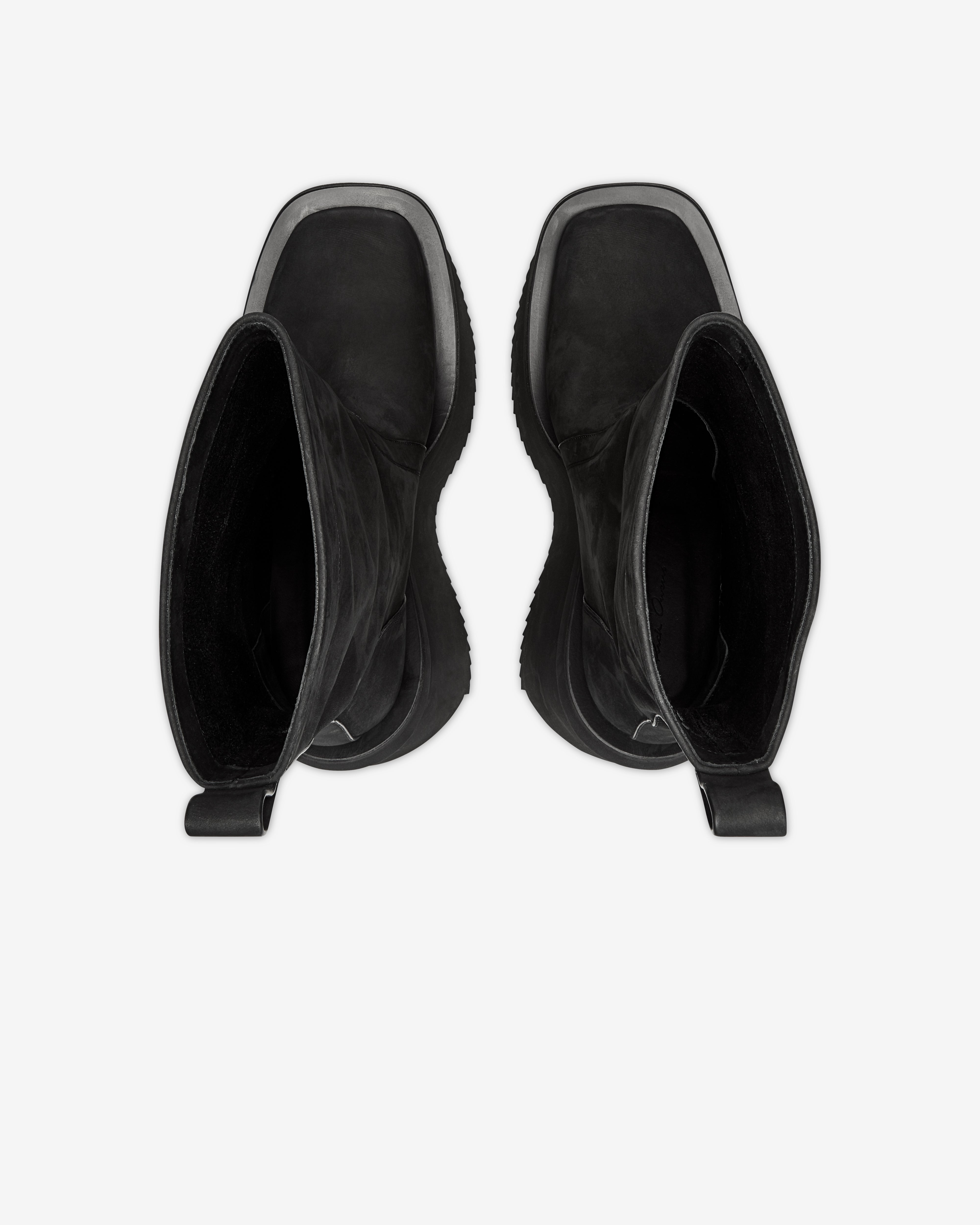 Rick Owens: Men's Factory Boots (Black) | DSMNY E-SHOP