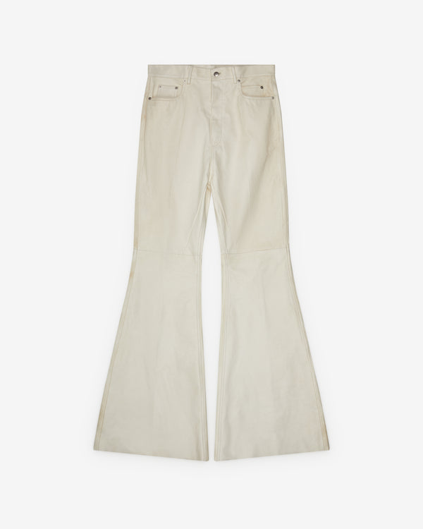 Rick Owens - Men's Leather Pants - (Milk)