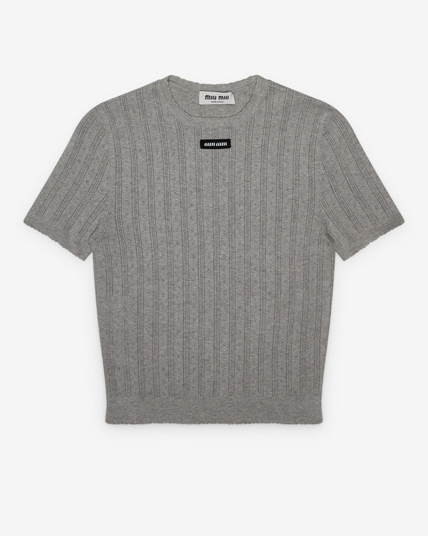 Miu Miu - Women's Logo Knit - (Grey)
