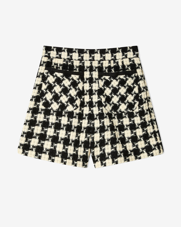 Valentino - Women's Damier Light Tweed Shorts - (Ivory/Black)