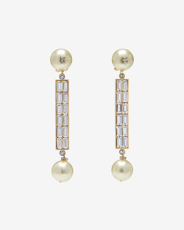 Valentino - Women's San Fin Metal Earrings - (Gold/Cream)