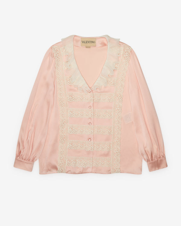 Valentino - Women's Satin Shirt - (Pink)