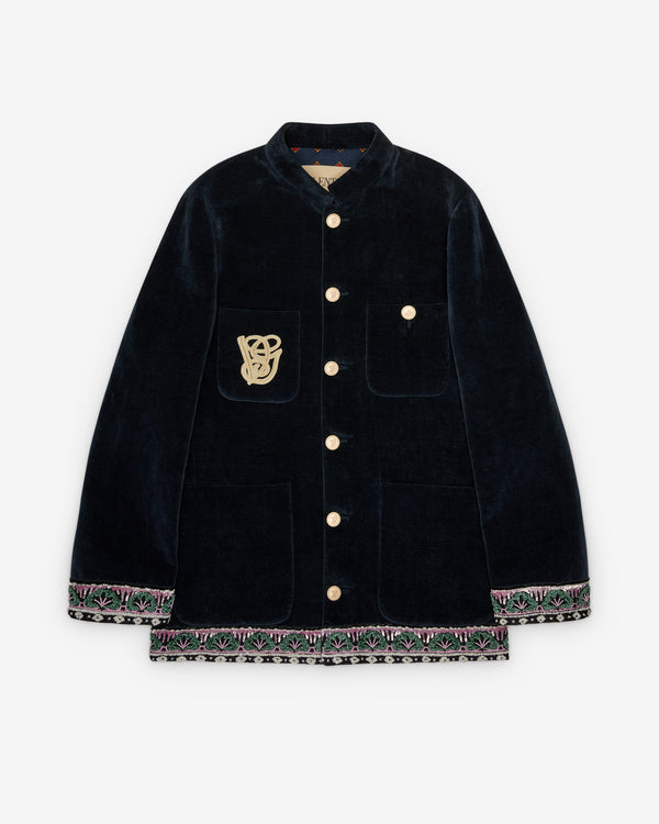 Valentino - Men's Washed Velvet Jacket - (Black)