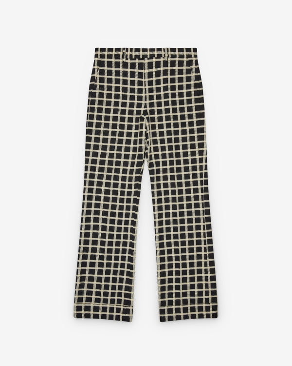Valentino - Men's Windowed Check Trouser - (Black/Ivory)
