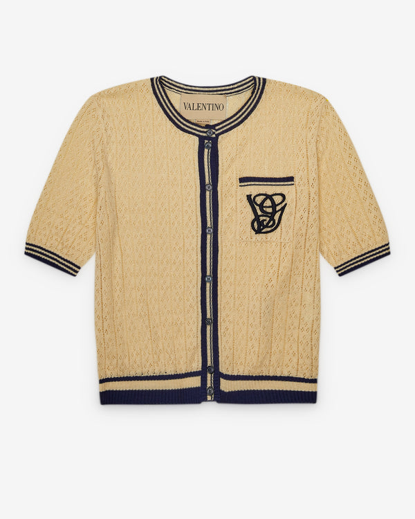 Valentino - Women's Cardigan - (Birch/Black)