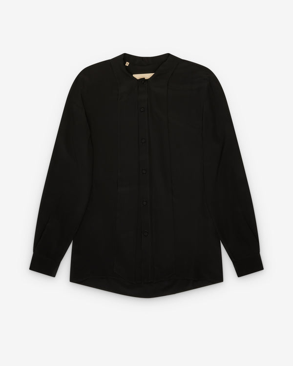 Valentino - Men's Crepe De Chine Silk Shirt - (Black)