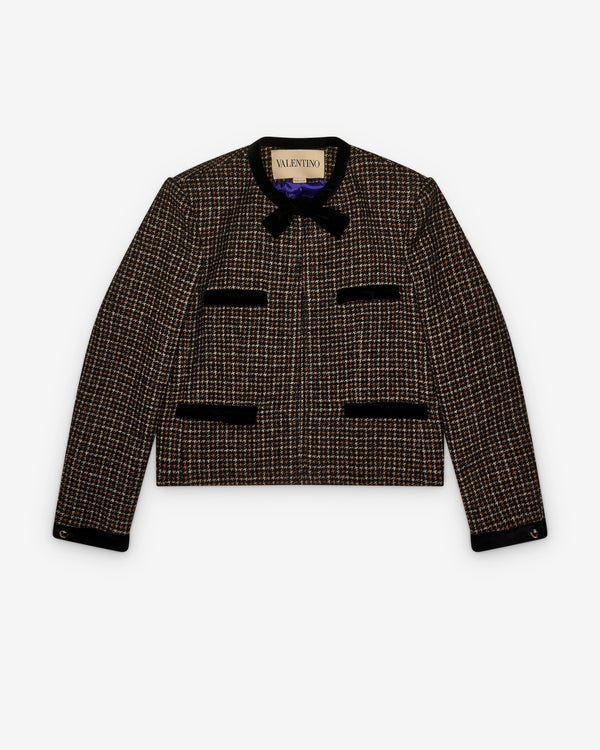 Valentino - Men's Jacket - (Black/Maroon)