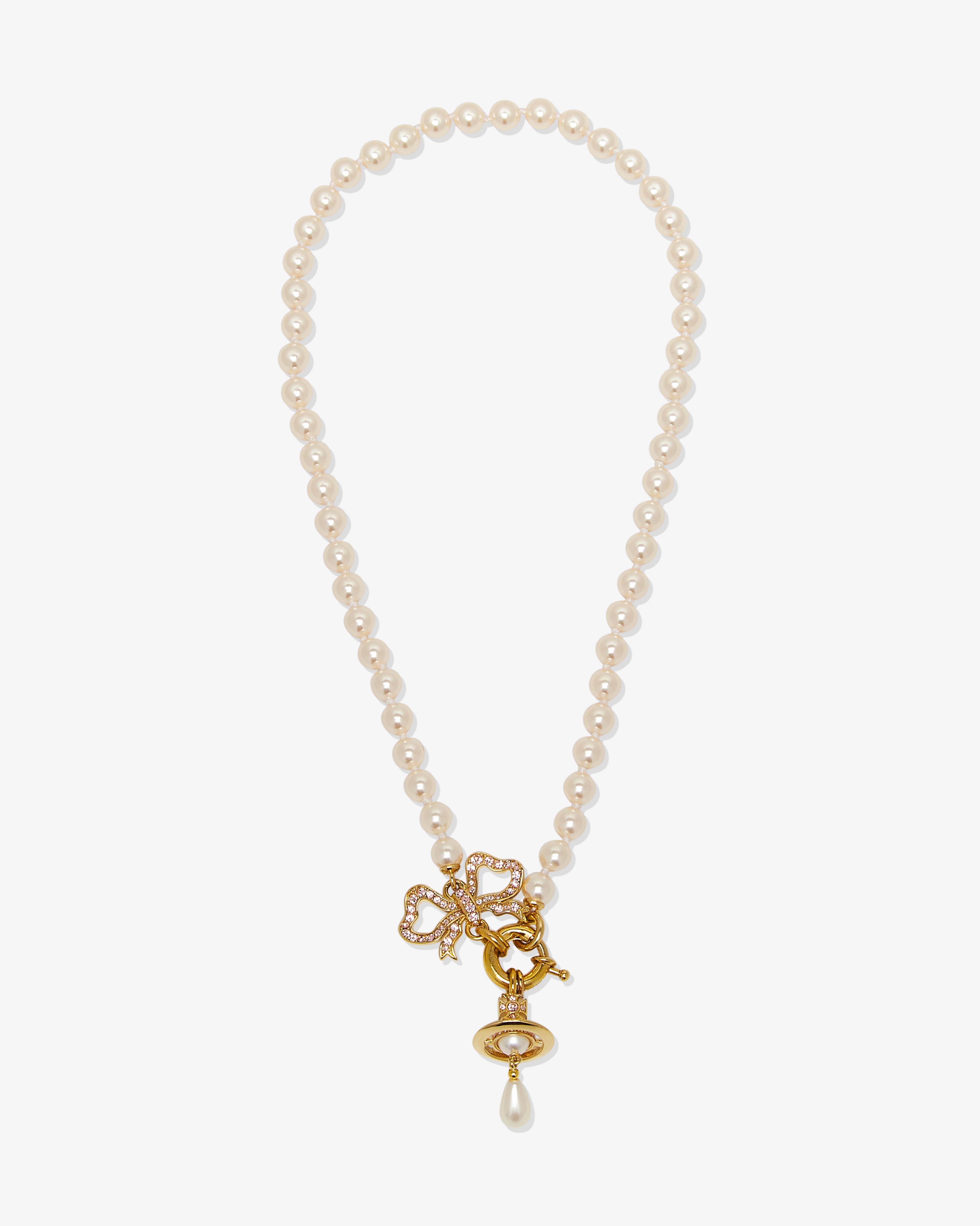 Vivienne Westwood: Women's Rigoberta Pearl Necklace (Gold Vivienne Westwood: Women's Rigoberta Pearl Necklace (Gold