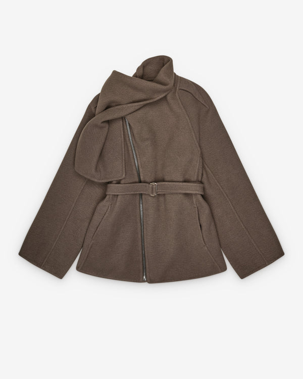 Rick Owens - Women's Scarf Flight Jacket - (Dust)