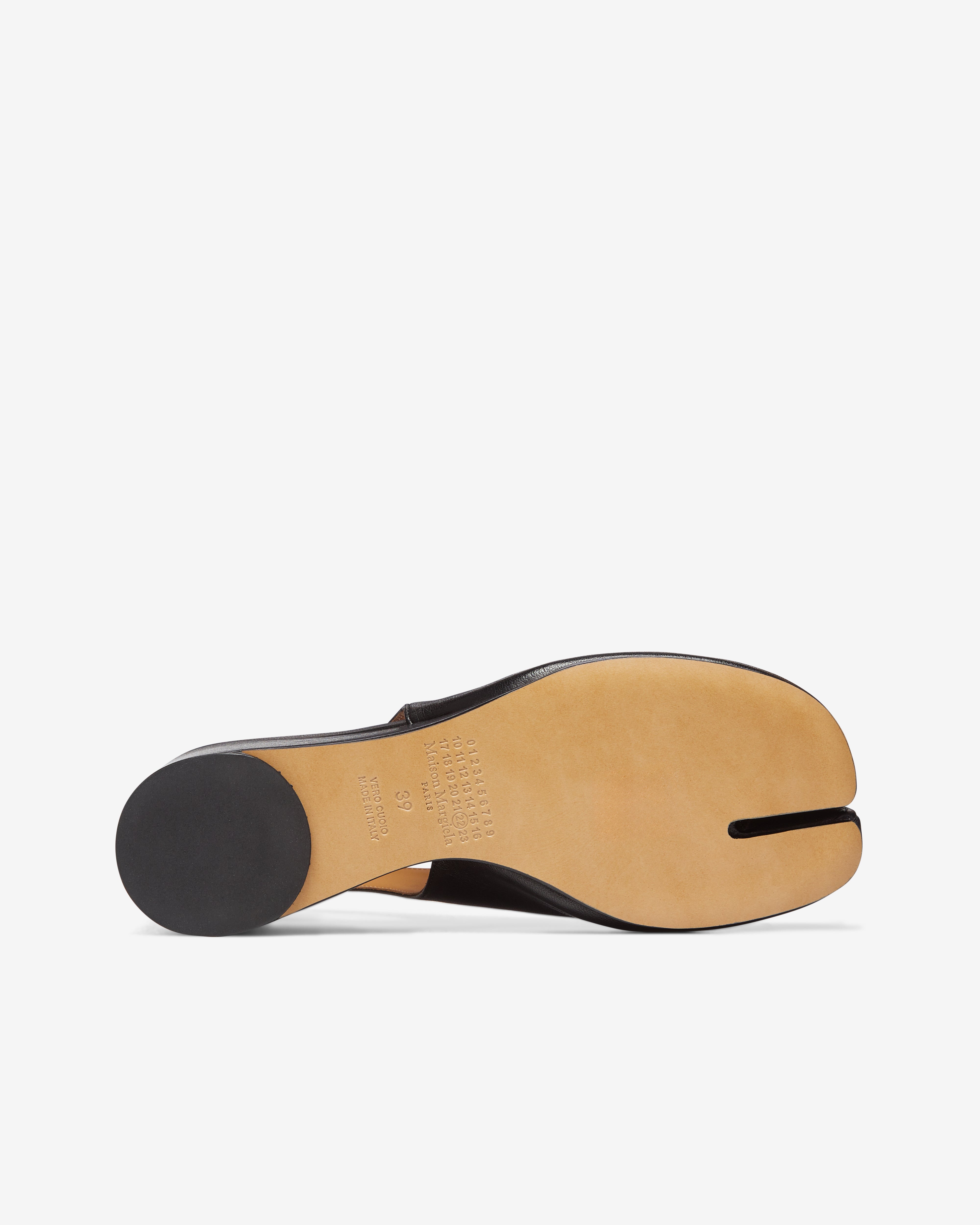 Maison Margiela: Women's Tabi Wedge Slingback (Black) | DSMNY E-SHOP