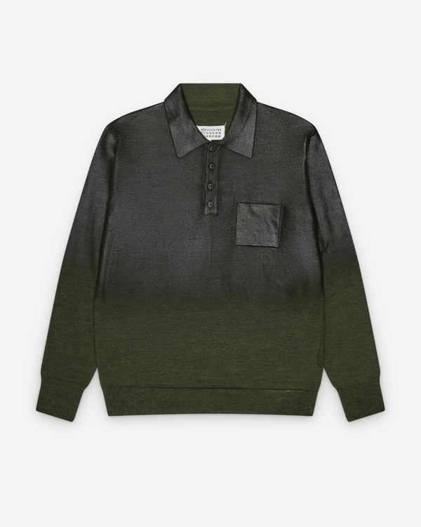 Maison Margiela - Men's Polo Shirt - (Green/Black)