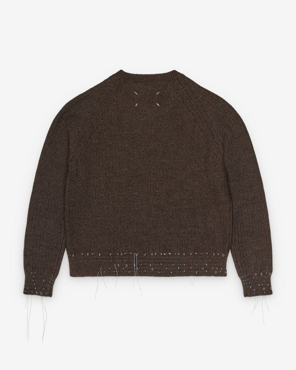 Maison Margiela - Women's Crewneck Sweater - (Brown)