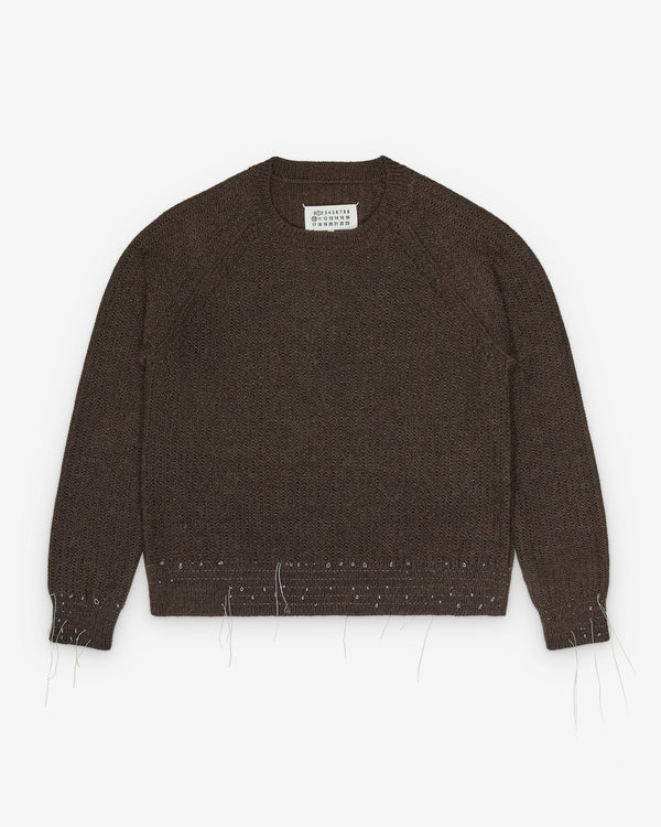 Maison Margiela - Women's Crewneck Sweater - (Brown)