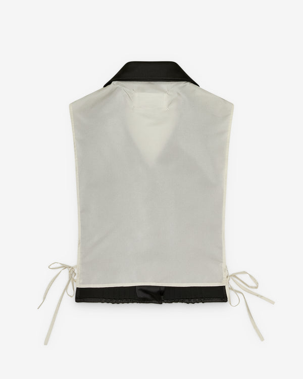 Maison Margiela - Women's Silk-Blend Stole Top - (Black/Off White)