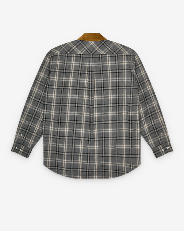 Miu Miu - Women's Checked Flannel Shirt - (Slate Gray)
