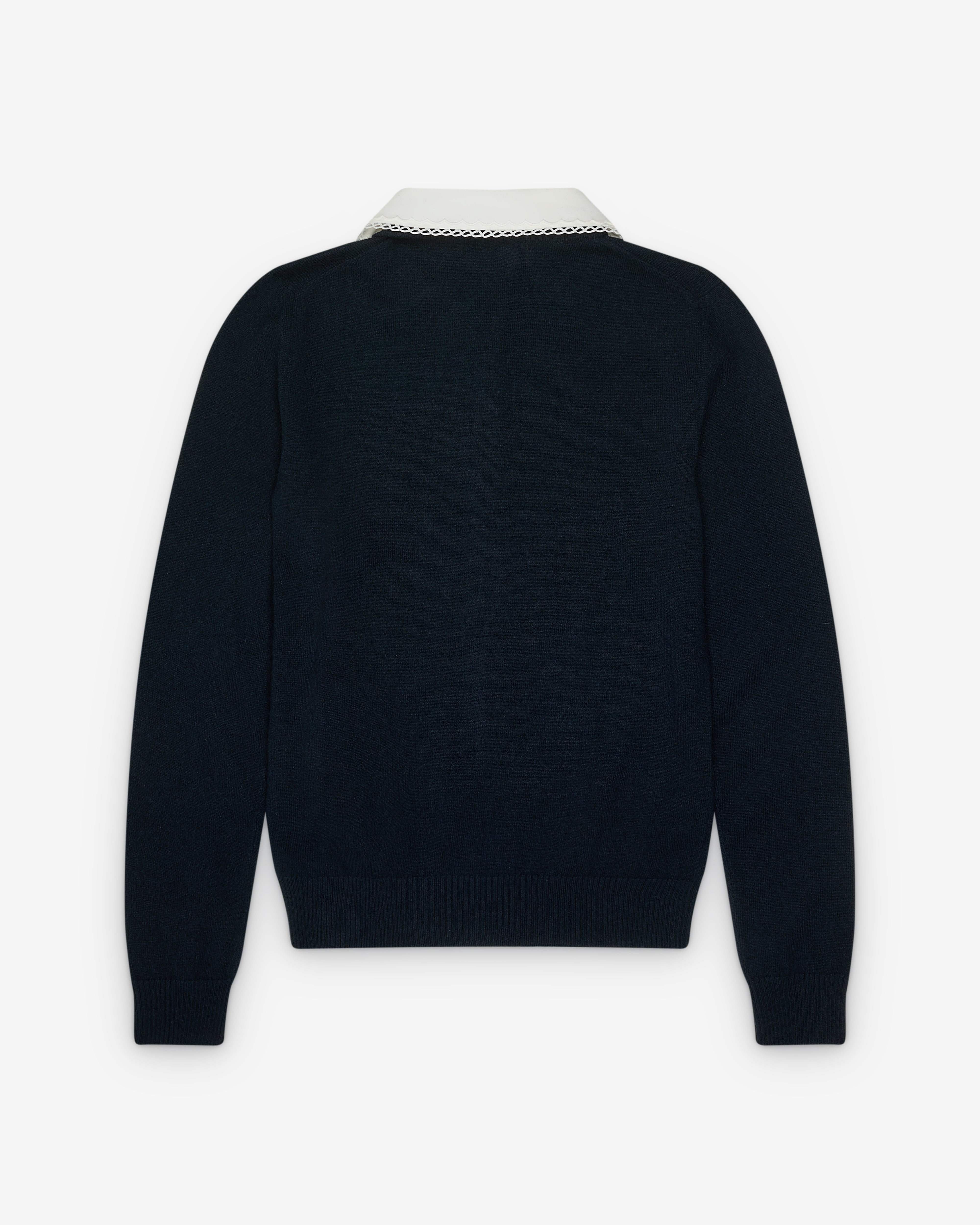 MIU MIU ネイビー ケーブルニットカーディガン 40 Miu Miu ribbed-knit Cardigan | Blue | FARFETCH