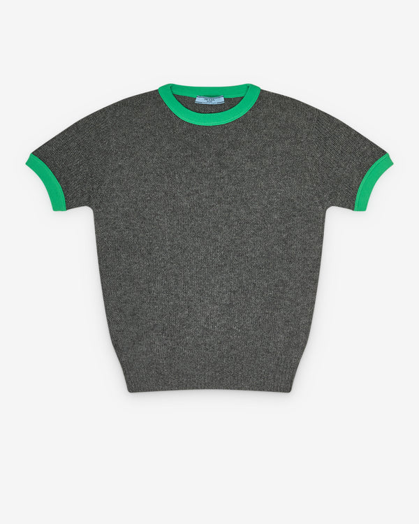 Prada - Women's Contrast-Trim Sweater - (Ardesia)