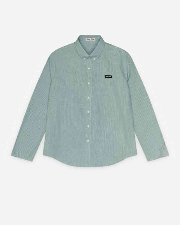 Miu Miu - Men’s Poplin Shirt - (Emerald)