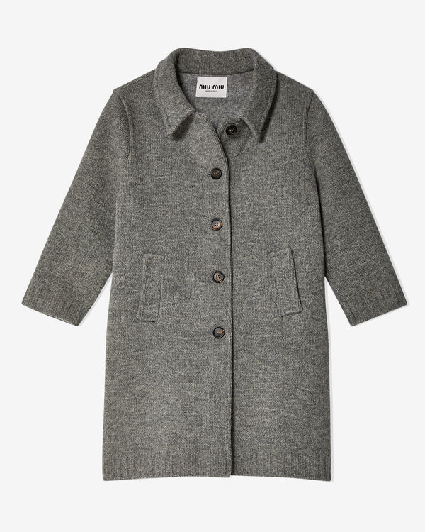 Miu Miu - Women's Wool Cardigan - (Grey)