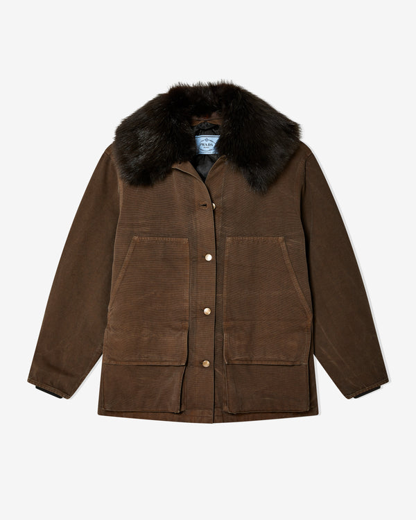 Prada - Women's Canvas Jacket - (Brown)