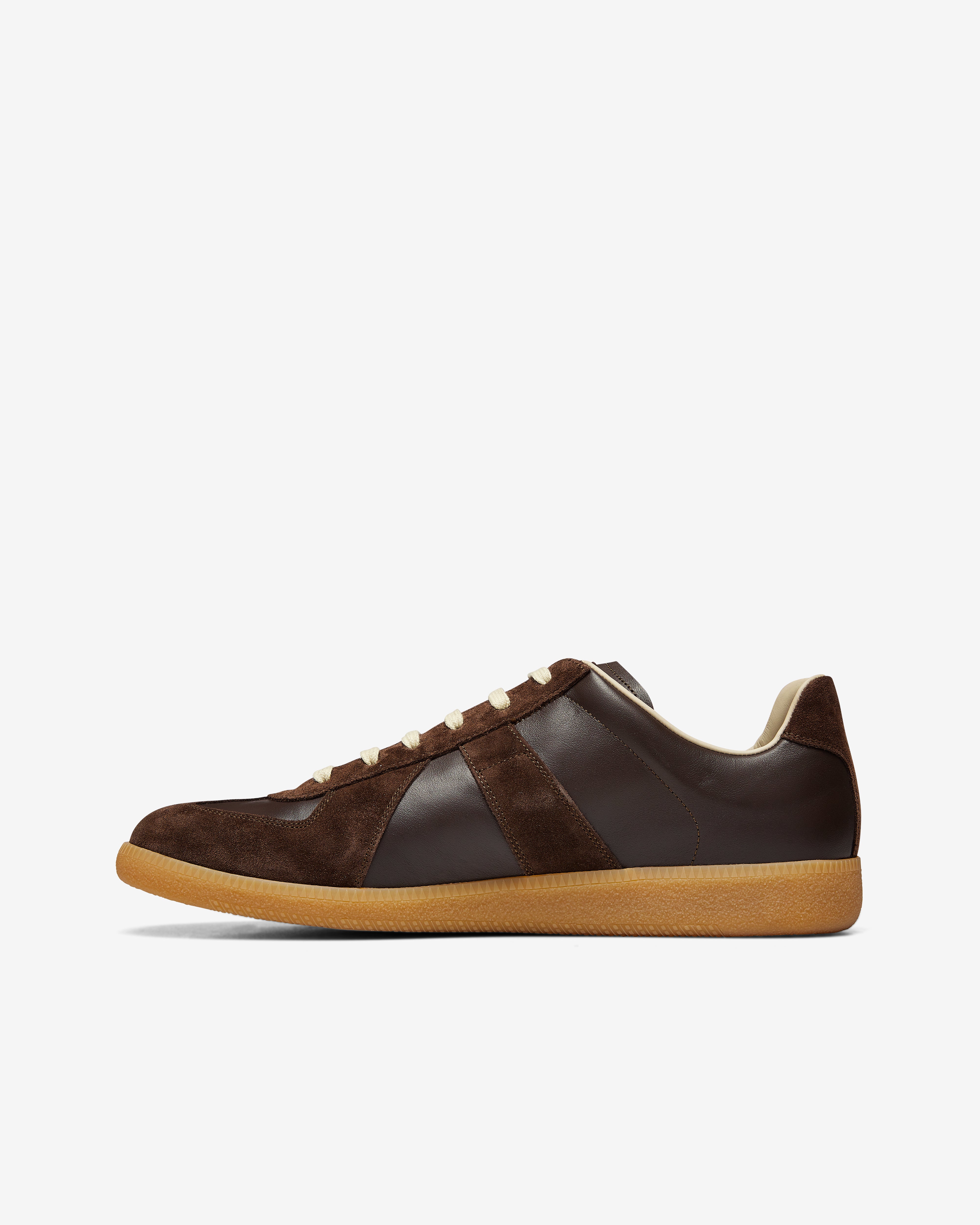 Maison Margiela: Men's Replica Sneakers (Dark Khaki) | DSMNY E-SHOP